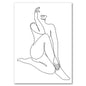 Sexy Female Body Art Print Naked Nude Canvas Poster Line Drawing Prints Abstract Woman Wall Art Painting Pictures Bedroom Decor