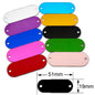 Random Mix 100pcs Aluminum Blank Dog Cat ID Pendant Engravable Ornament Tag Plates