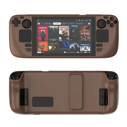 For STEAM DECK Game Console Cover Shell with Bracket Shockproof Protection Case Frame Protector Stand Non-slip Cover Game Parts