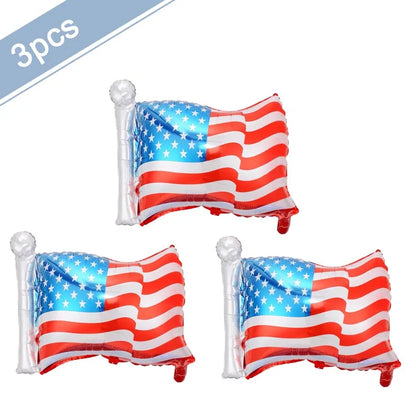 Independence Day Party Disposable Cutlery American Flag Plate Paper Cup For USA Birthday Party Supplies Patriotic Decorations
