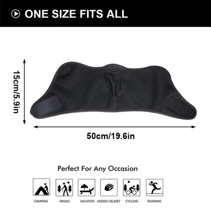 Fleece Thermal Neck Warmer with Ear Cover: Winter Scarf, Mask, and Bandana for Men and Women - Ideal for Skiing, Cycling, Snowboarding, and Hiking