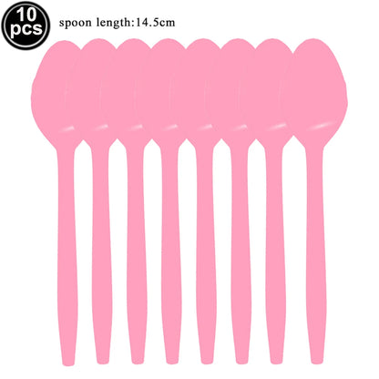 Pink Bow Birthday Theme Party Set Disposable