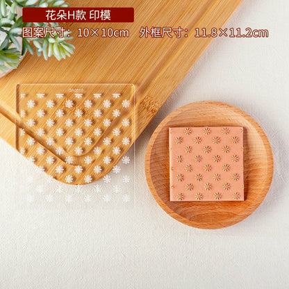 New Plant Flower Cookie Embosser Mould Spring Easter Party Fondant Biscuit Mold Cake Decorating Tools Acrylic Icing Cookie Mould