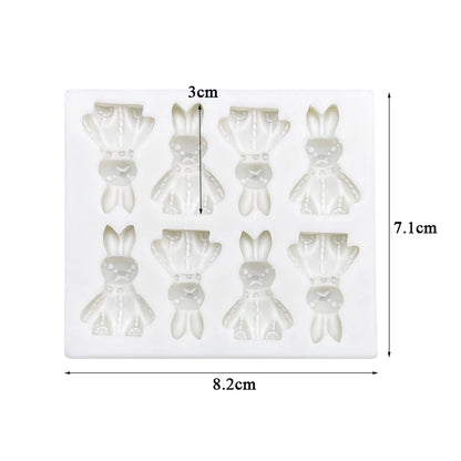 Easter Bunny Silicone Mold Sugarcraft Chocolate Cupcake Baking Mold Fondant Cake Decorating Tools