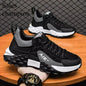 / Stylish Men's Vulcanize Shoes for Leisure and Running in 2025/ Thick-Soled Casual Sneakers/