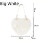 PU Heart Lolita Shoulder Bag – Bowknot Decor Japanese Shell Purse in Two Sizes, Cute Pink Messenger Bag