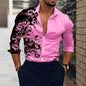 Men’s Casual Long Sleeve Button‑Up