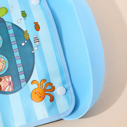 Waterproof food Baby bib with pocket