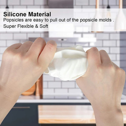 3/4 Cell DIY Silicone Ice Cream Mold Homemade Popsicle Maker Reusable Ice Cube Tray Mousse Dessert Ice Cream Mould Baking Tools