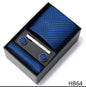 Men's  Tie Pocket Squares Necktie Box Set