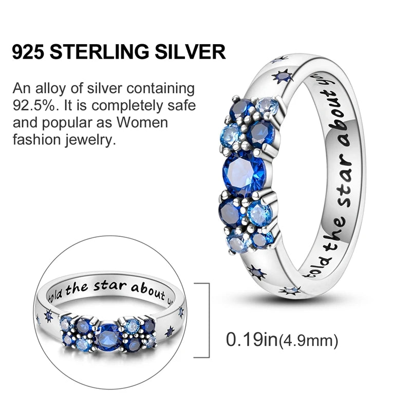 925 Sterling Silver Ring – Colorful Cubic Zirconia Women’s Wedding & Engagement Jewelry
