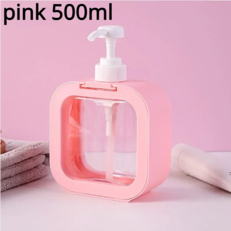 Empty Portable Refillable Dispenser Pump Bottle 300/500ml