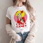Candy Cartoon Print Streetwear T-shirt Harajuku Clothes Fashion Girls T Shirt Short Sleeve Summer Tee Casual Female O-Neck Top