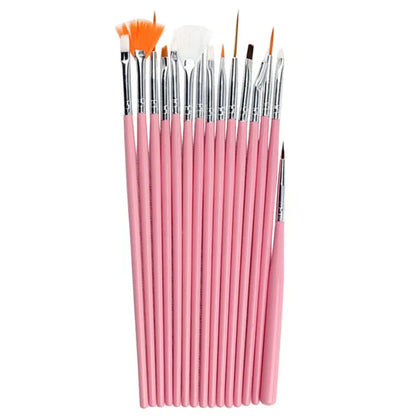 15pcs/lot Fondant Cake Painting Brush Icing Pastry Brushes Cake Decorating Tools Baking Accessories Fondant Cake Carving Pen