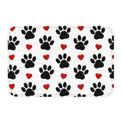 Personalized Paw Prints Dog Doormat Mat Anti-Slip Animal Kitchen Bath Balcony Rug Carpet 40*60cm