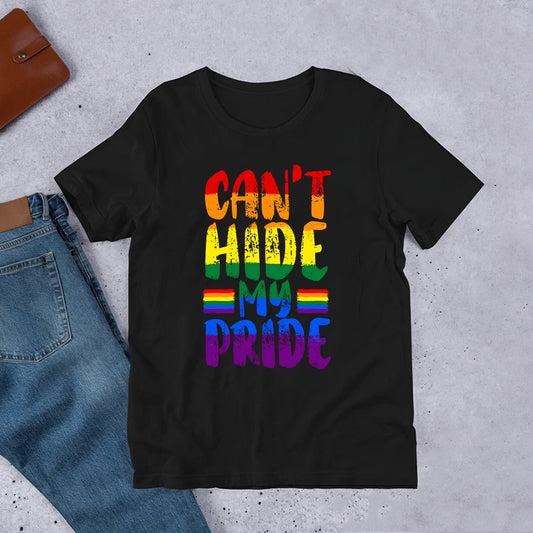 Rainbow Can't Hit My Pride Print Women Tshirt