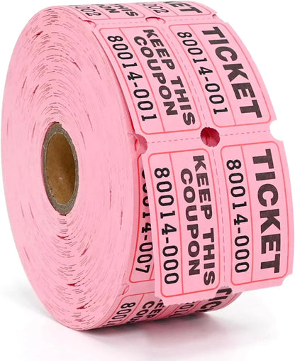 L LIKED Raffle Tickets Double Rolls 1000 per Roll 50/50 Raffle Tickets for Events, Entry, Class Reward, Prizes