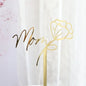 Happy Mothers Day Cake Topper Gold Red Tulip Acrylic MOM Birthday Party Cake Toppers Dessert Decoration Mother's Day Gifts