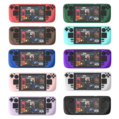 For STEAM DECK Game Console Cover Shell with Bracket Shockproof Protection Case Frame Protector Stand Non-slip Cover Game Parts