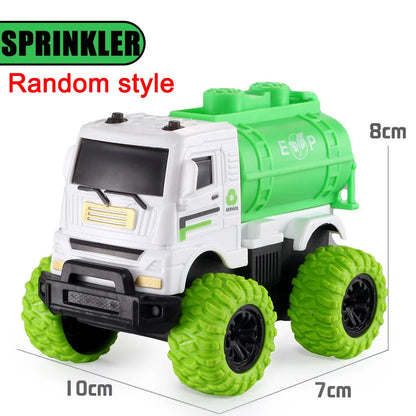 Pull Back Toy Car Inertial Rotation Car Four-wheel Drive Off-road Vehicle SUV Racing Power Children's Toy Car