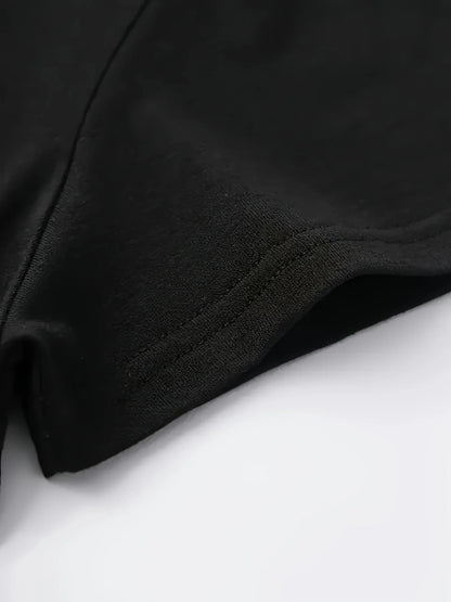 Crew Neck T-Shirt made of a polyester blend with medium stretch, designed as a casual knit top featuring a classic cartoon character graphic, suitable for women.