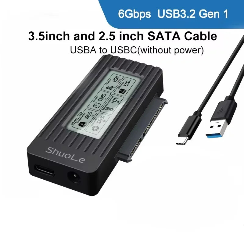 USB 3.2 3.0 to SATA Converter 2.5 Inch SSD HDD Hard Drive External Adapter USB 3.0 to Sata III Cable for Laptop PC Accessories