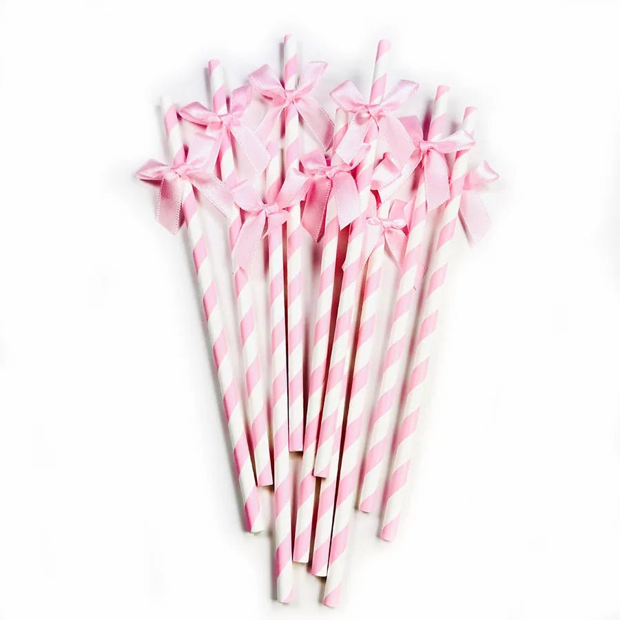 Pink Bow Birthday Theme Party Set Disposable