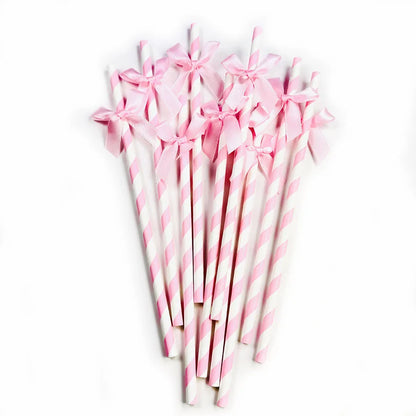 Pink Bow Birthday Theme Party Set Disposable