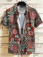 Men’s 3D Paisley Hawaii Shirt – Oversized Boho Summer Top
