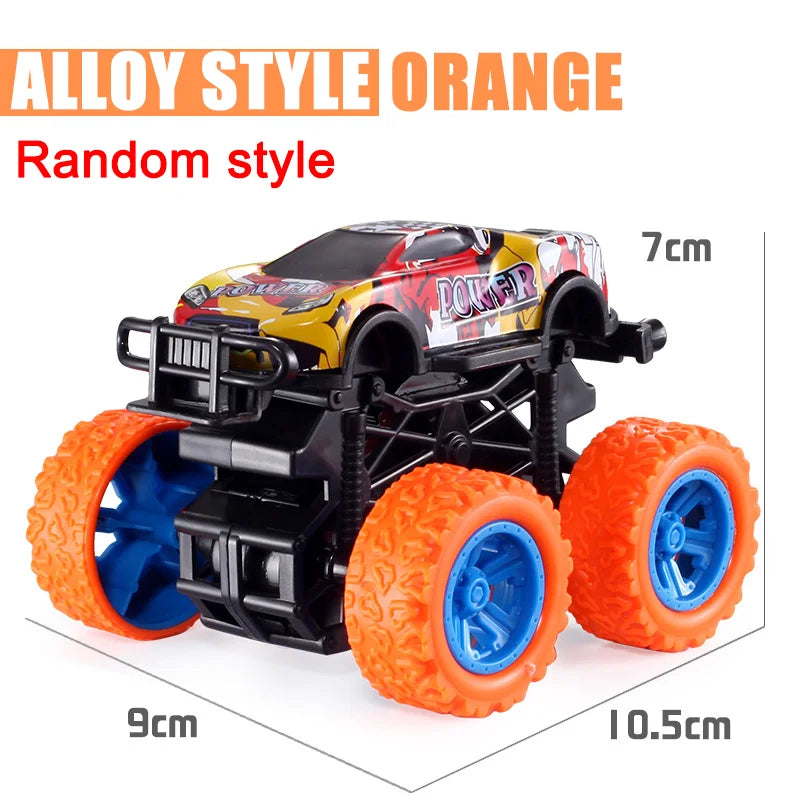 Pull Back Toy Car Inertial Rotation Car Four-wheel Drive Off-road Vehicle SUV Racing Power Children's Toy Car