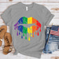 Pride Rainbow Lips Print T-Shirt