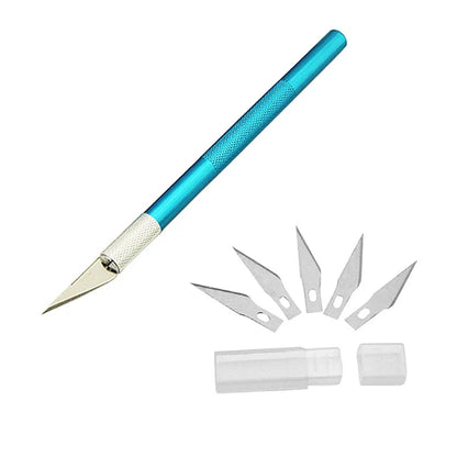Sculpting Gum Paste Carving Baking Pastry Tools 6pcs Blades Knife Fruit Fondant Cake Decorating Tools