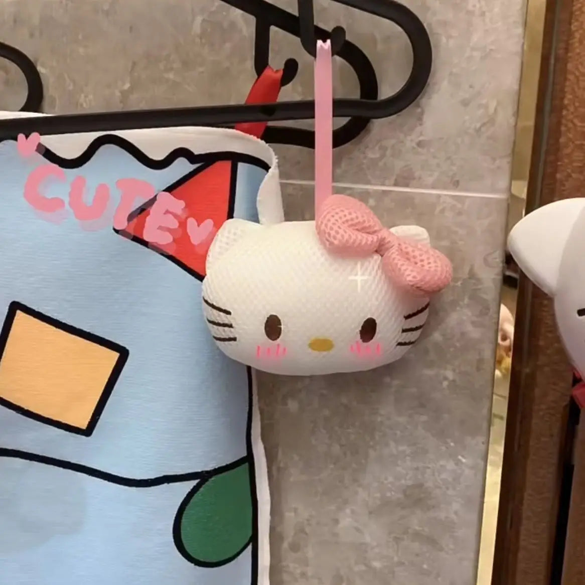 Hello Kitty Cute Bath Ball Flower Scrub Bath Back Foam Bathing Supplies Anime Kawaii Wash Body Hand Accessories Soft Gifts