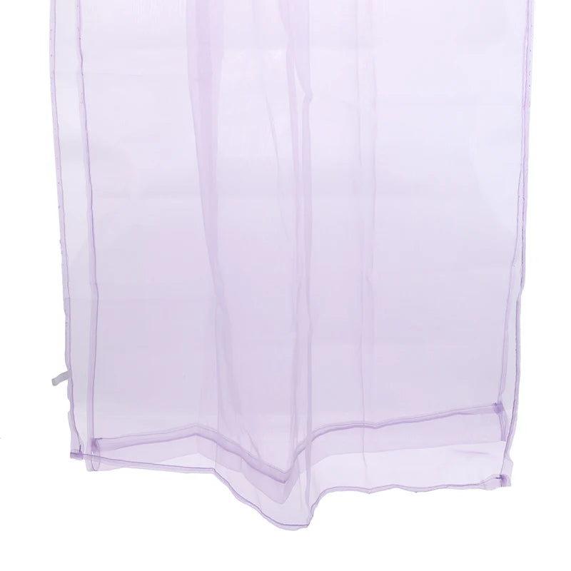 Transparent Solid‑Color Window Gauze Curtains – Light‑Luxury Sheer Panels for Weddings & Home Decor, Easy to Install