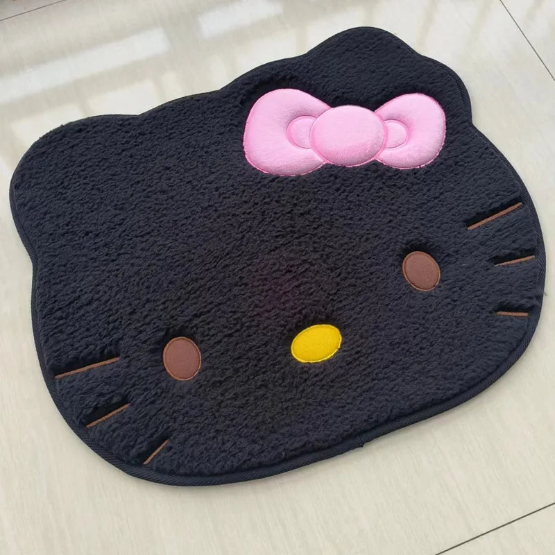 50*60cm Hello Kitty Bath Mat Anti Slip Bathroom Rug Cartoon Anime Bedroom Plush Rug Living Room Cute Floor Mat Doormat Decoration