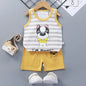 Casual Baby Boy Short Sleeve Sports T-shirt and  Shorts Set