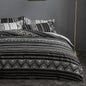 Bohon Paisley Duvet Cover Set Black White Print 3pcs Bedding Sets Luxury Pillow Case Queen and King Size Cotton Bedding Sets