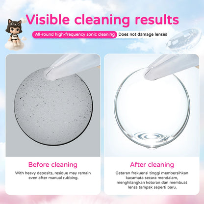 UYAAI GoCapsule Contact Lens Cleaner Contact Cleaning Case Lens Care Patented Cleaning Power Quiet Care Type-C Charging Port