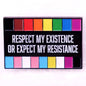 Rainbow LGBT Encourage Letters Metal Enamel Badge Gay Lesbian Asexual Transgender Adaptive Lapel Pin Jewelry Gifts Accessories