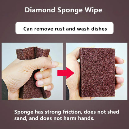 8/1Pcs Magic Sponge Eraser Carborundum Removing Rust Cleaning Brush Descaling Clean Rub for Cooktop Pot Kitchen Sponge