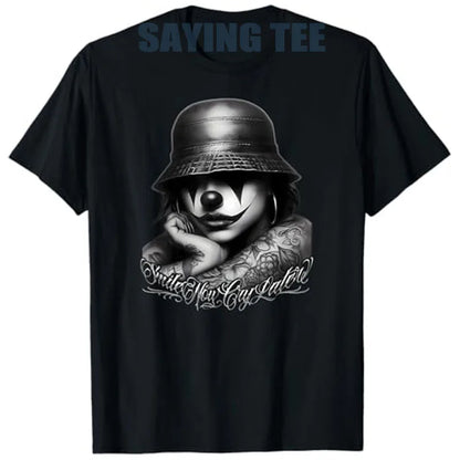 Chicana Payasa Clown Tee – Smile Now Cry Later Graphic Shirt