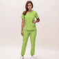 Stretchy Nurse Uniforms V-neck Top Jogger Pants Scrub Sets Surgical Workwear Dentist Nursing Suit Hospital Doctor Outfit S21