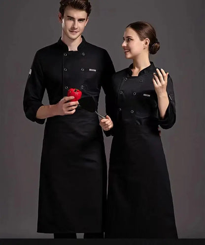 Hotel Canteen Back Kitchen Breathable Mesh Uniform Long-sleeved Short-sleeved Men's and Women's Chef's Work Clothes