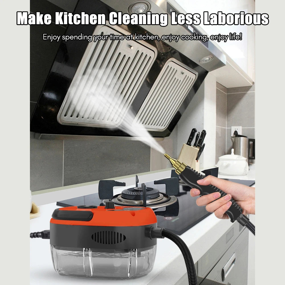 NEW 1500W Steam Cleaner for Car Cleaning Quick Heating High Temperature Steam Washer Portable Handheld Pressurized Steam Clean