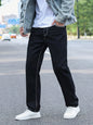 Men's jeans Men's loose straight leg jeans Top Knitted loose wide leg jeans Jeans