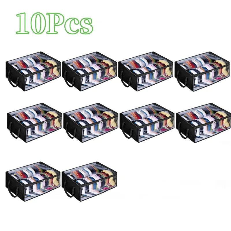 Large Capacity Black Hat Organizer: Foldable Non-Woven Cap Holder and Clothes Storage Hanging Bag