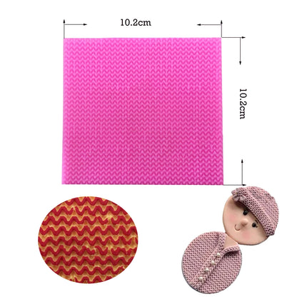 Texture Molding Silicone Molds for Fondant Cake Decorating Molded