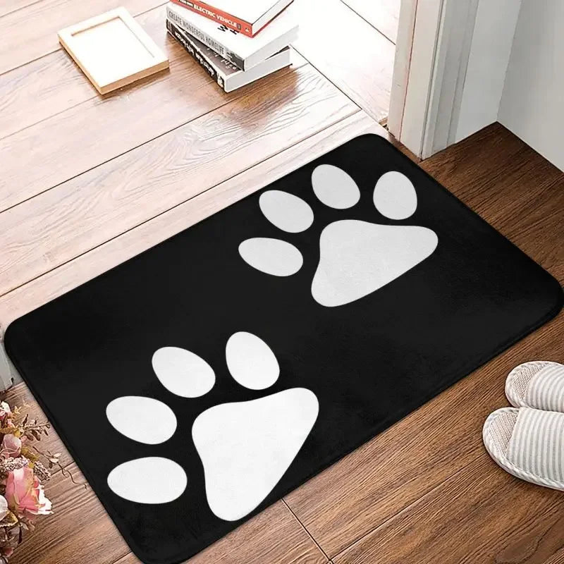 Personalized Paw Prints Dog Doormat Mat Anti-Slip Animal Kitchen Bath Balcony Rug Carpet 40*60cm