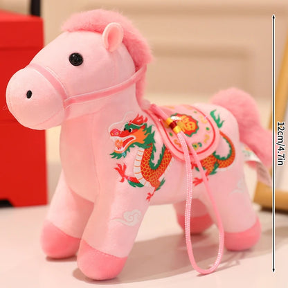 2026 Chinese New Year Keychain The Year of Horse Keyring Mascot Pendant Chinese Spring Festival Cute Pony Pendant