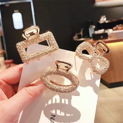 Exquisite Metal Geometric Hair Claw for Women